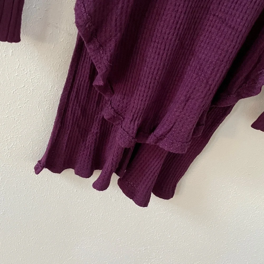 Free People Ventura Thermal Top Scoop Longline High Low Tunic